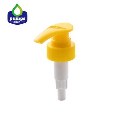 28-410 Yellow Plastic Lotion Pump Head PP OEM ODM For Bottles