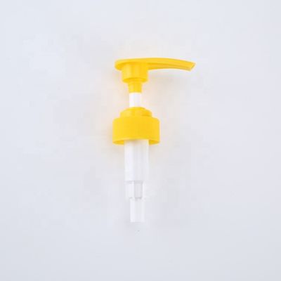 28-410 Yellow Plastic Lotion Pump Head PP OEM ODM For Bottles
