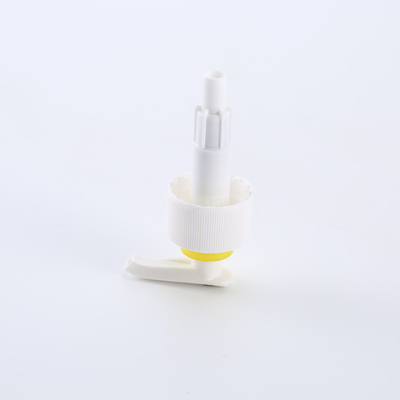 28 410 Plastic Bottle Pump Soap Dispenser UV Coating Aluminum Matt Gold Collar Lotion Pump